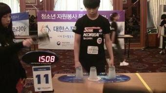 飞叠杯世界纪录视频,飞叠杯世界纪录背后的精彩瞬间